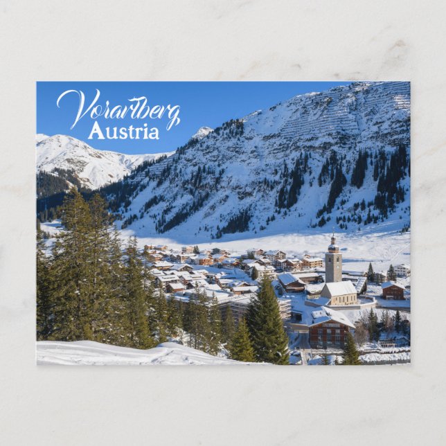 Cartão Postal Bonito Austria Lech am Arlberg Vorarlberg (Frente)