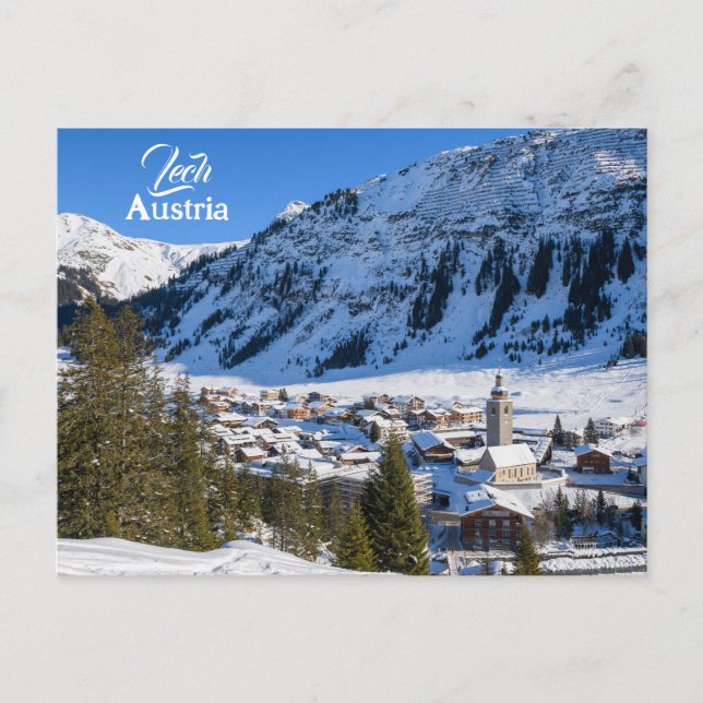 Cartão Postal Bonito Austria Lech am Arlberg Vorarlberg (Frente)