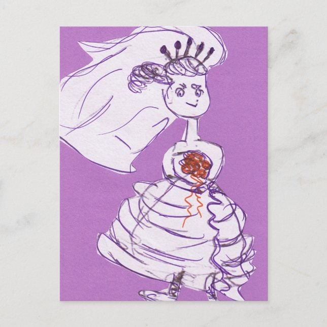 Cartão Postal Bonito Bachelorette (Frente)
