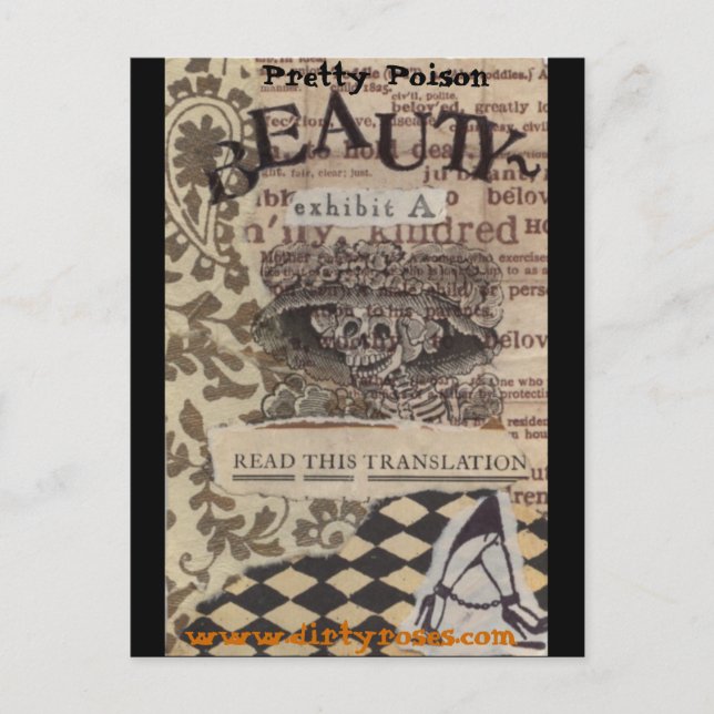 Cartão Postal Bonito beleza venenosa (Frente)