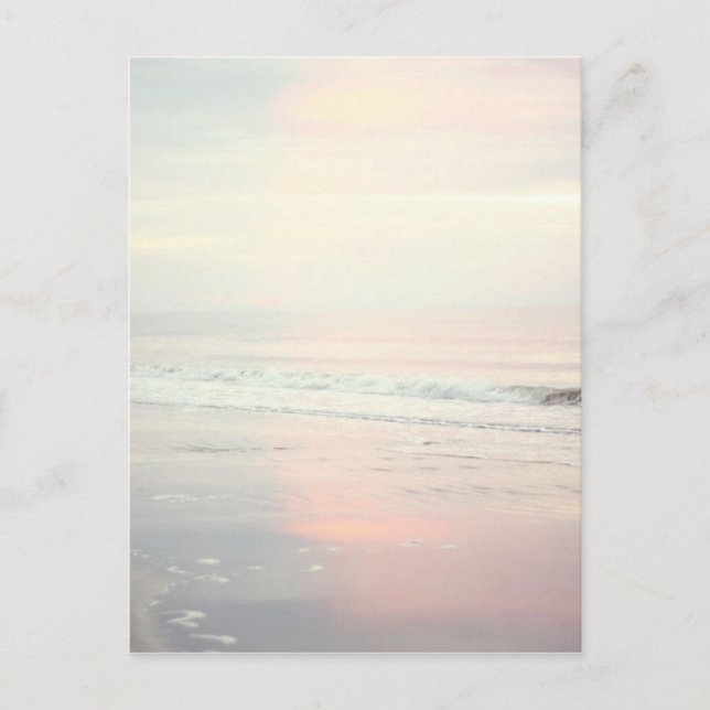 Cartão Postal Bonito Cena de Praia do Sunrise (Frente)