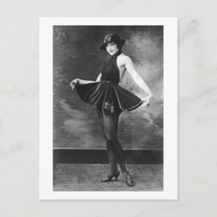 Cartão Postal Bonito dançarina, 1910