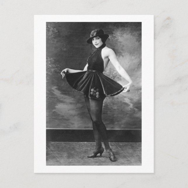 Cartão Postal Bonito dançarina, 1910 (Frente)