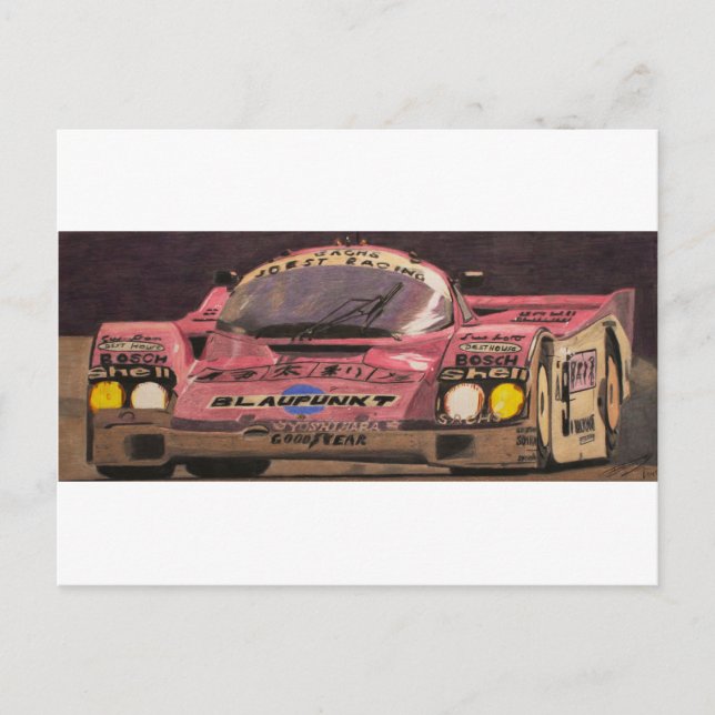 Cartão Postal Bonito em Rosa (Frente)