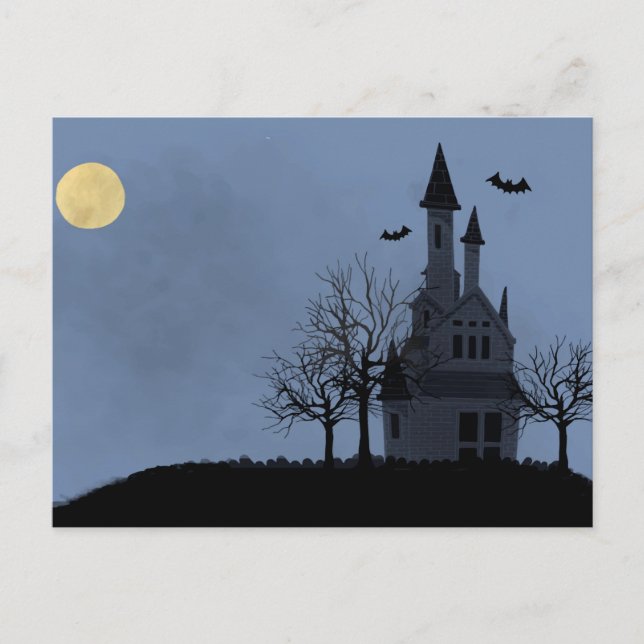 Cartão Postal Bonito Halloween (Frente)