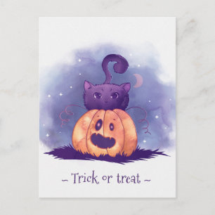Cartão Postal Bonito Halloween