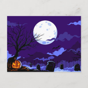 Cartão Postal Bonito Halloween