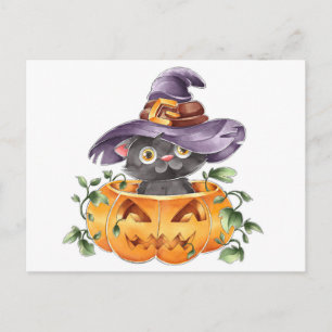 Cartão Postal Bonito Halloween