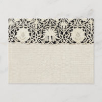 Bonito Linen White Lace Antique de Casamento 