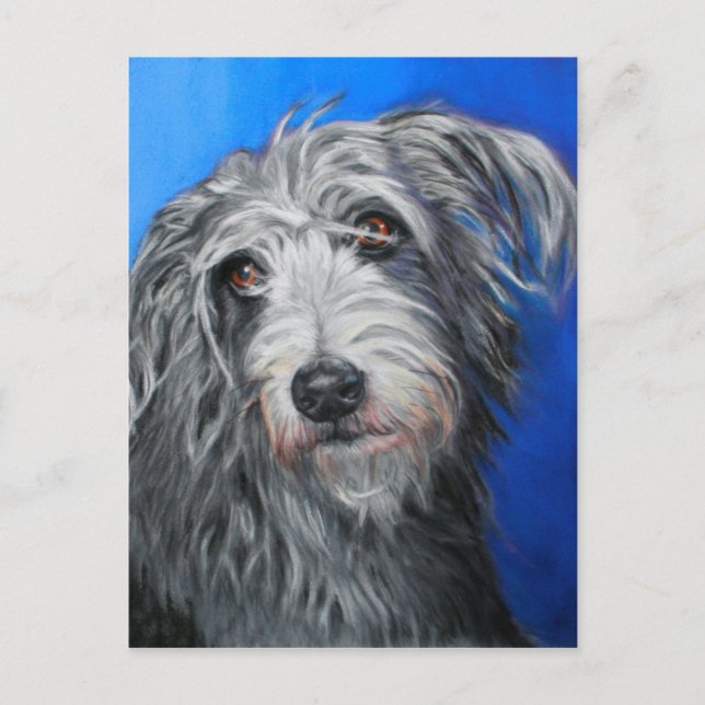 Cartão Postal "Bonito Poppy" - Menina Lurcher (Frente)