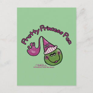 Cartão Postal Bonito Princesa Pea