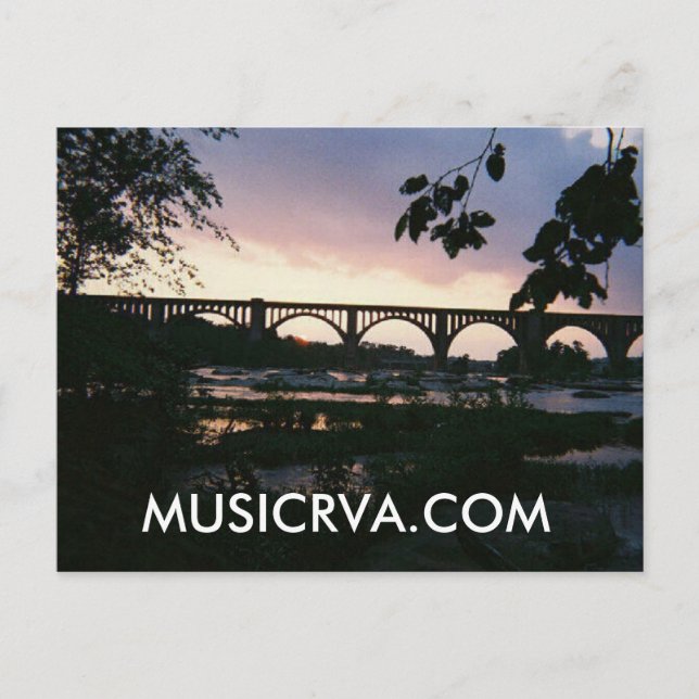 CARTÃO POSTAL BONITO RICHMOND VIRGINIA SUNSET (Frente)