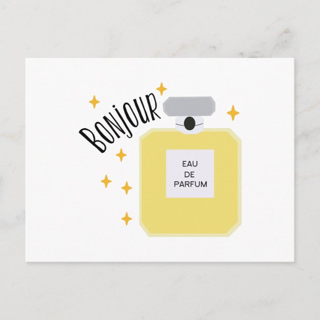 Cartão Postal Bonjour Parfum (Frente)