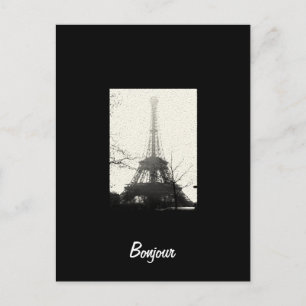 Cartão postal Bonjour Paris