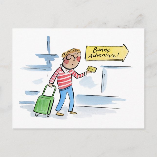 Cartão Postal Bonne Adventure (Frente)