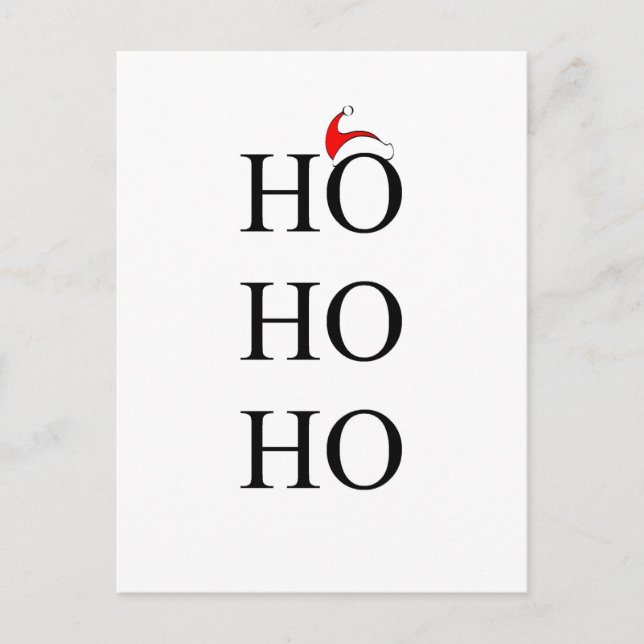 Cartão Postal Bonnet HO HO (Frente)
