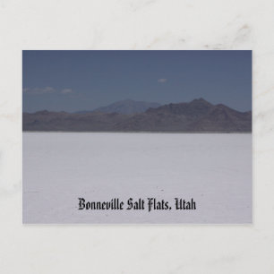 Cartão postal Bonneville Salt Flats, Utah