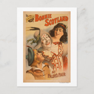 Cartão Postal Bonnie Scotland no Fair Clown Theater