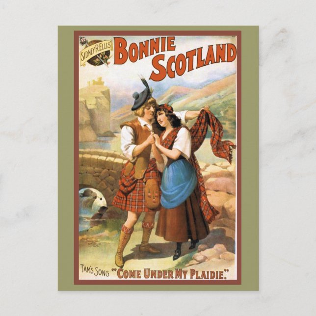 Cartão Postal Bonny Scotland (Frente)