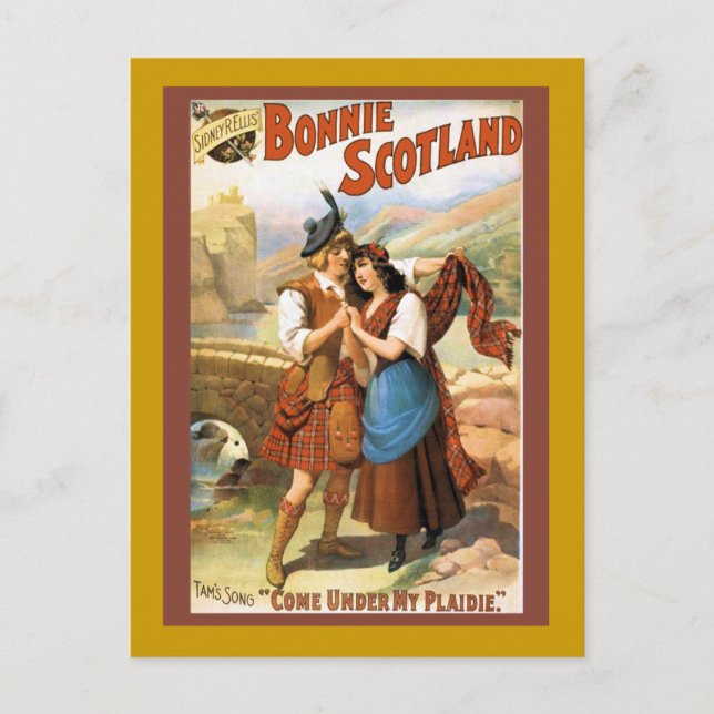 Cartão Postal Bonny Scotland (Frente)