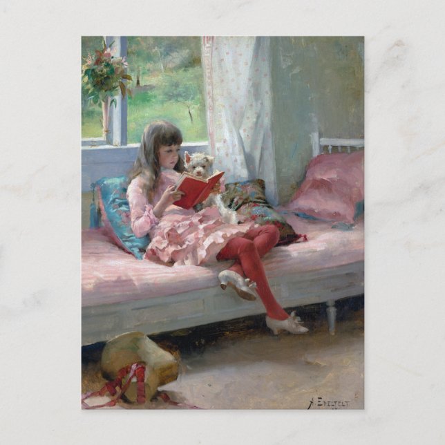 Cartão Postal Bons Amigos de Albert Edelsense 1881 (Frente)