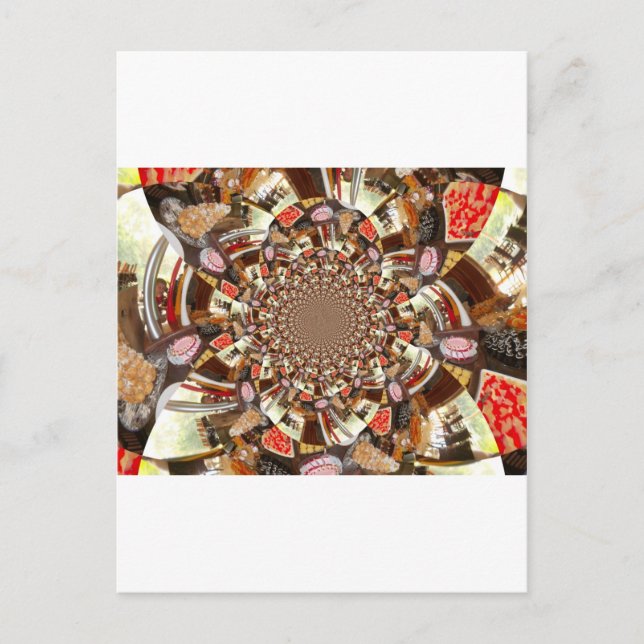 Cartão Postal Bons bolos e cisnes (Frente)