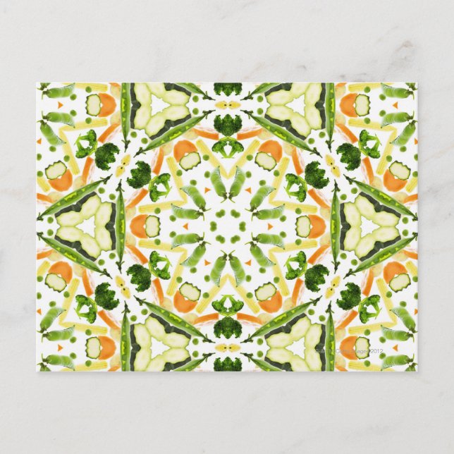 Cartão Postal Bons karmas e bem estar de uma dieta saudável 3 (Frente)