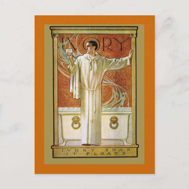 Cartão Postal Bons Notecards de marfim e antiquados (Frente)