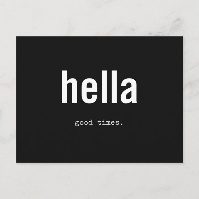 Cartão Postal bons tempos (Frente)