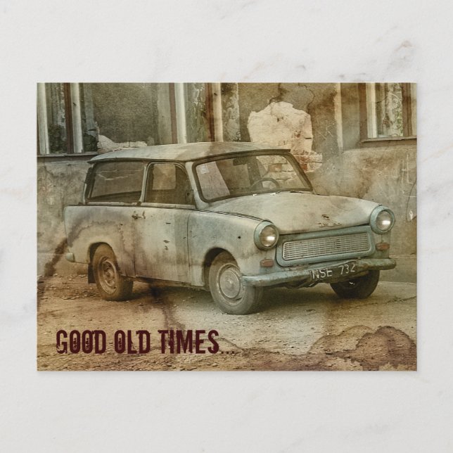 Cartão Postal Bons tempos (Frente)