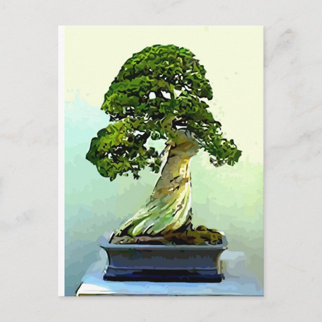 Cartão Postal Bonsai Cypress Tree (Frente)