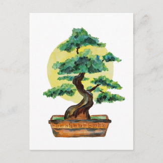 Cartão Postal Bonsai Tree Sunshine