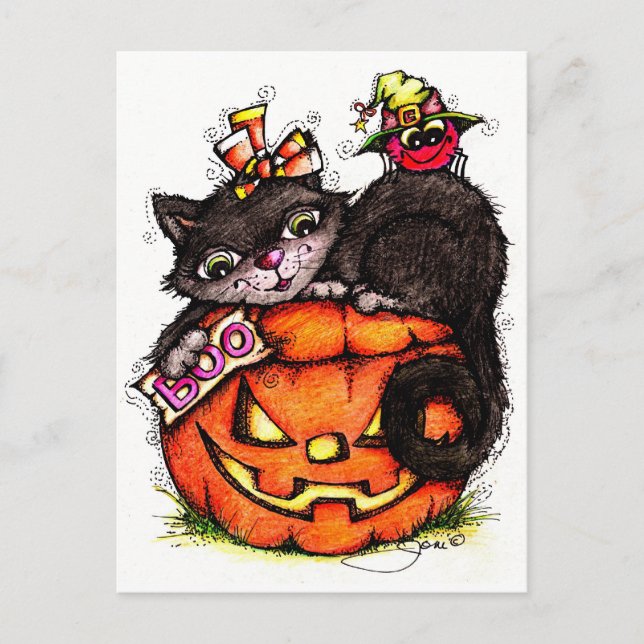 Cartão Postal Boo para você! (Frente)