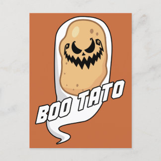 Cartão Postal Boo-Tato Spooky Comida de Batata