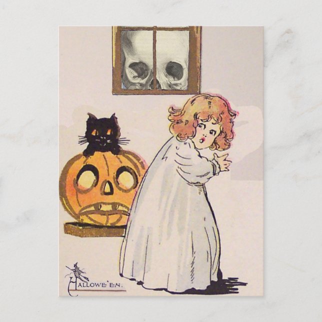Cartão Postal Boogeyman (Vintage Halloween Card) (Frente)