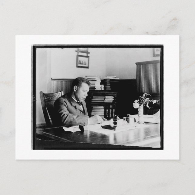 Cartão Postal Booker T. Washington (Frente)