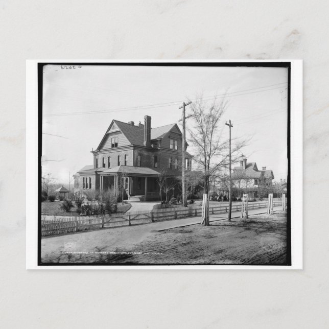 Cartão Postal Booker T. Washington, Instituto Tuskegee, Ala. (Frente)