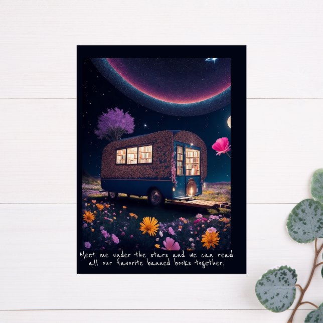 Cartão Postal Bookmobile Banido por Magia (Criador carregado)