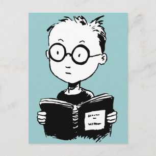 Cartão Postal Bookworm