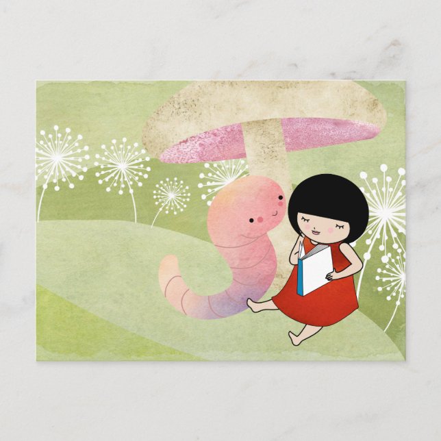 Cartão Postal Bookworm (Frente)