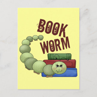 Cartão Postal Bookworm