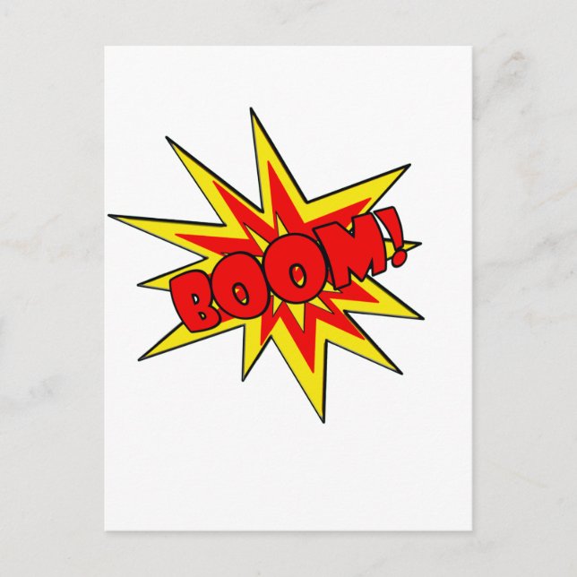 Cartão Postal Boom! Cartoon SFX (Frente)