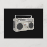 Boombox baixo dos anos 80 retro música hip hop rap