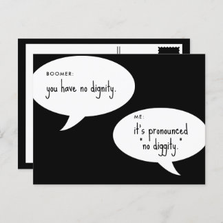 Cartão Postal boomer sem piada digna