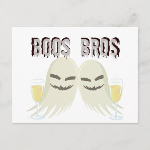 CARTÃO POSTAL BOOS BROS FANTASMAS COM BOOZE FUNNY IMPRESSÃO