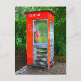 Cartão Postal Booth de Telefone Norueguês