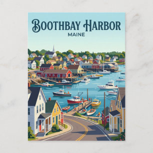 Cartão Postal Boothbay Harbor EUA