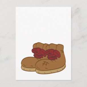 Cartão Postal Boots de caminhada