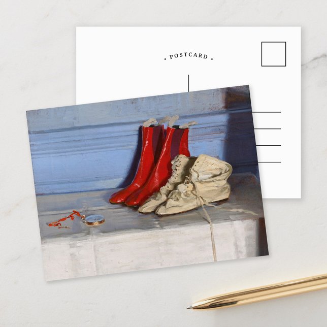 Cartão Postal Boots de Miss Simpson | William Nicholson (Criador carregado)