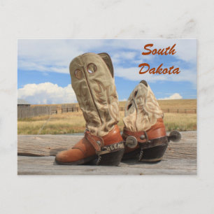 Cartão Postal Boots of South Dakota